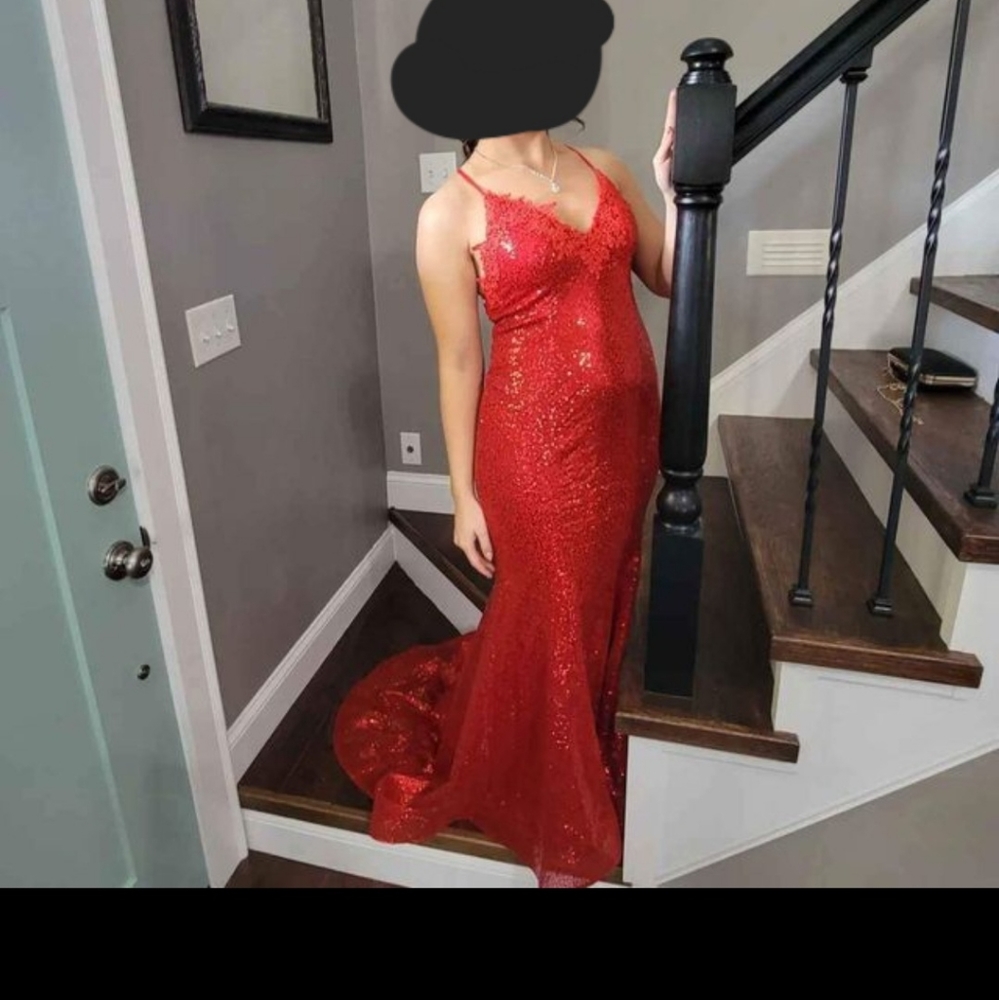 Size 4 Red Prom Dress